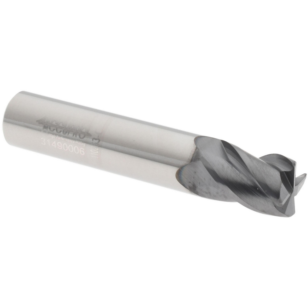 Harvey Tool Chamfer Mill: 3/16" Dia, 3/16" Shank Dia, 70 deg, 2 Flute, Solid Carbide, Single End - 72435