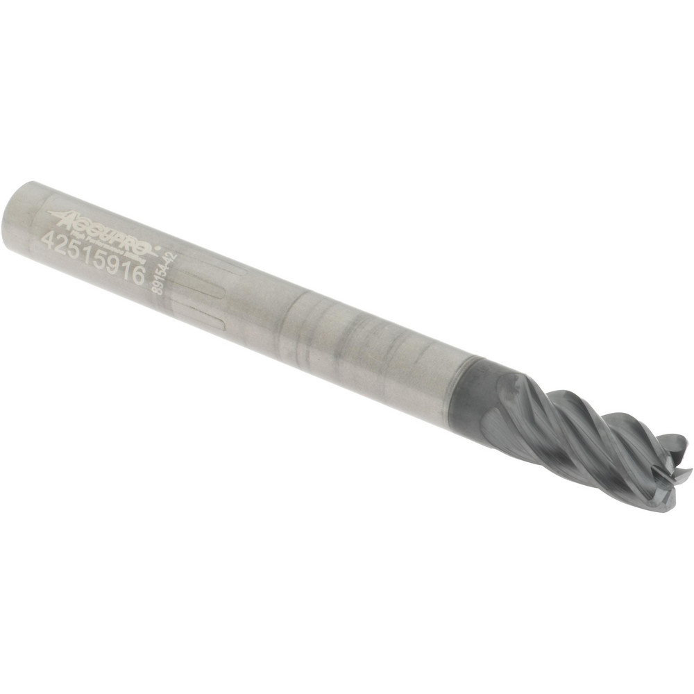 Harvey Tool Chamfer Mill: 3/16" Dia, 3/16" Shank Dia, 70 deg, 2 Flute, Solid Carbide, Single End - 72435