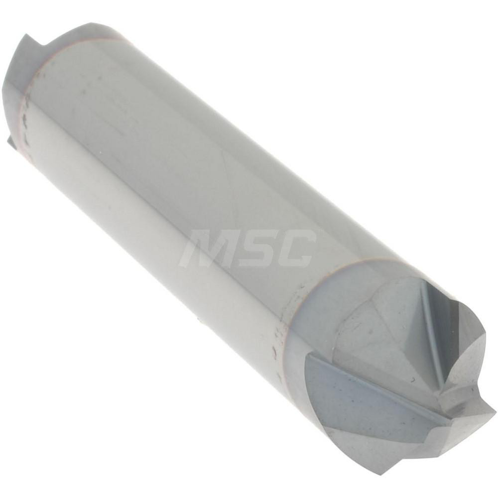 Accupro Chamfer Mill: 3/8" Dia, 3/8" Shank Dia, 90 deg, 4 Flute, Solid Carbide, Double End - 2500036