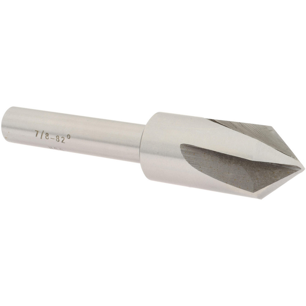 Keo Countersink: 7/8" Head Dia, 82.00 deg Included Angle, 4 Flute, High-Speed Steel, Right Hand Cut - 919-000-021