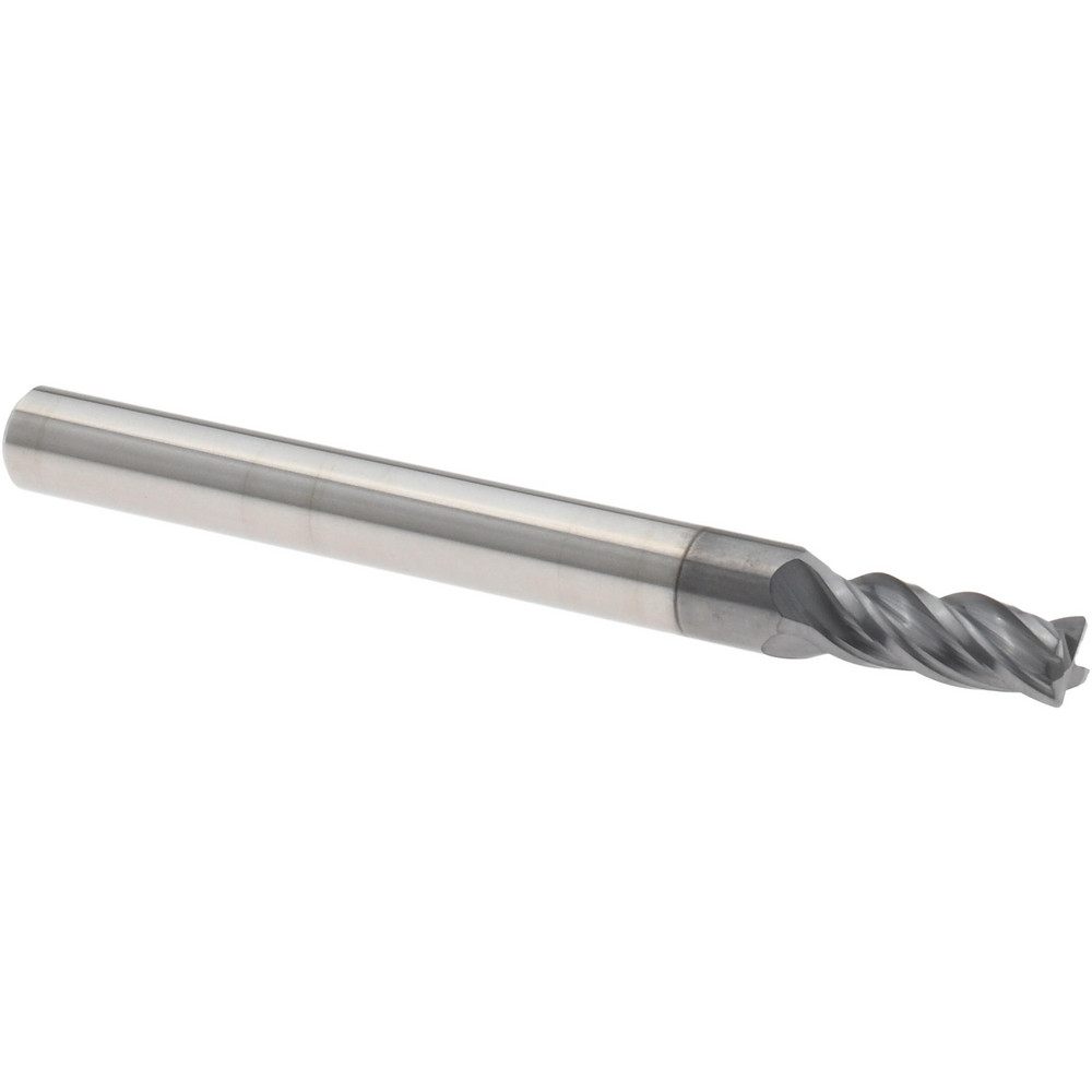Harvey Tool Chamfer Mill: 3/32" Dia, 1/8" Shank Dia, 90 deg, 2 Flute, Solid Carbide, Single End - 52145-C3