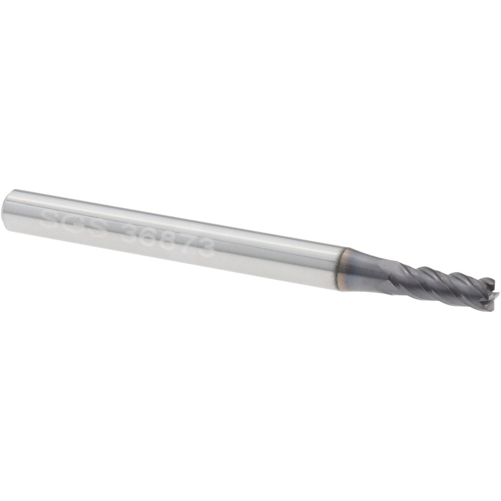 Harvey Tool Chamfer Mill: 3/32" Dia, 1/8" Shank Dia, 90 deg, 2 Flute, Solid Carbide, Single End - 52145-C3