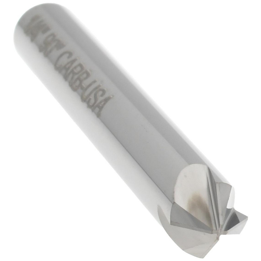 Hertel Countersink: 1/4" Head Dia, 90.00 deg Included Angle, 4 Flute, Solid Carbide, Right Hand Cut - 334-003070