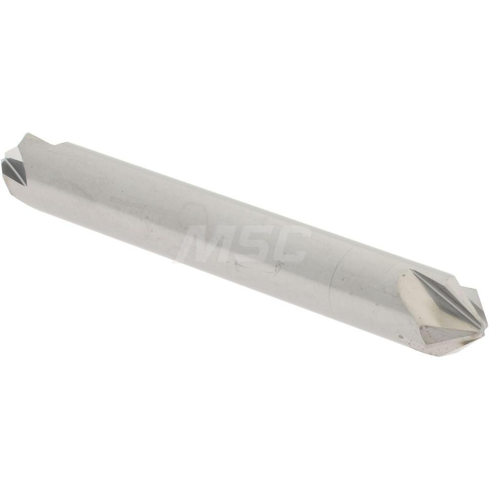 Hertel Countersink: 1/4" Head Dia, 82.00 deg Included Angle, 4 Flute, Solid Carbide, Right Hand Cut - 334-203060