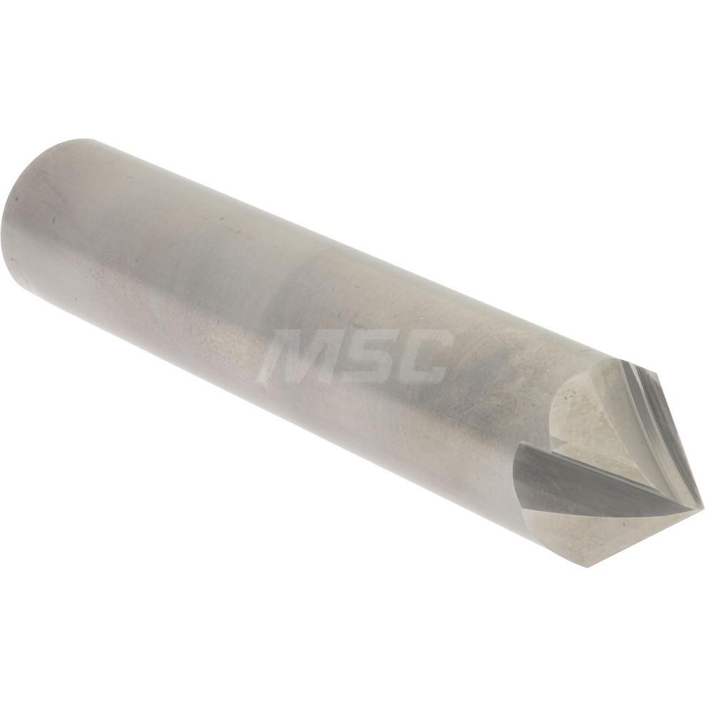 Accupro Chamfer Mill: 3/4" Dia, 3/4" Shank Dia, 82 deg, 4 Flute, Solid Carbide, Single End - 2500110