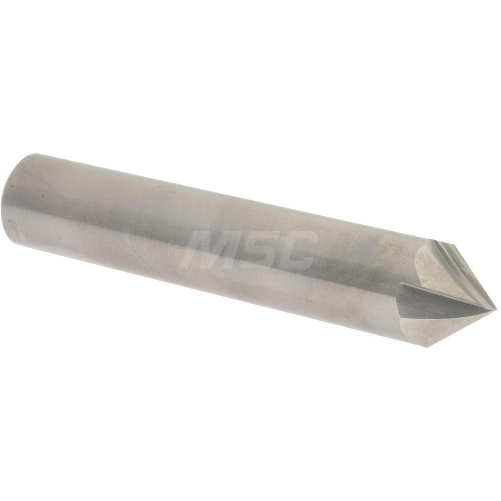 Accupro Chamfer Mill: 3/4" Dia, 3/4" Shank Dia, 82 deg, 4 Flute, Solid Carbide, Single End - 2500110