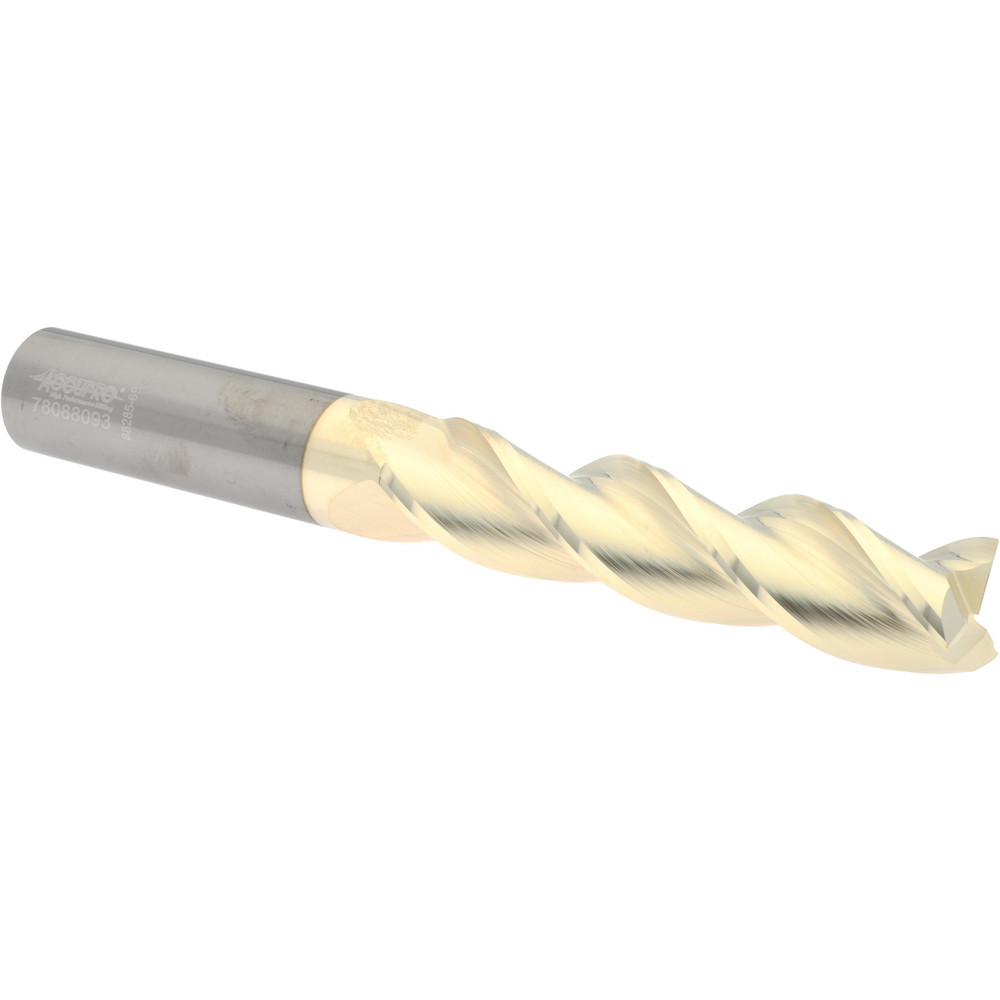 Harvey Tool Chamfer Mill: 3/8" Dia, 3" Shank Dia, 90 deg, 5 Flute, Solid Carbide, Single End - 789024