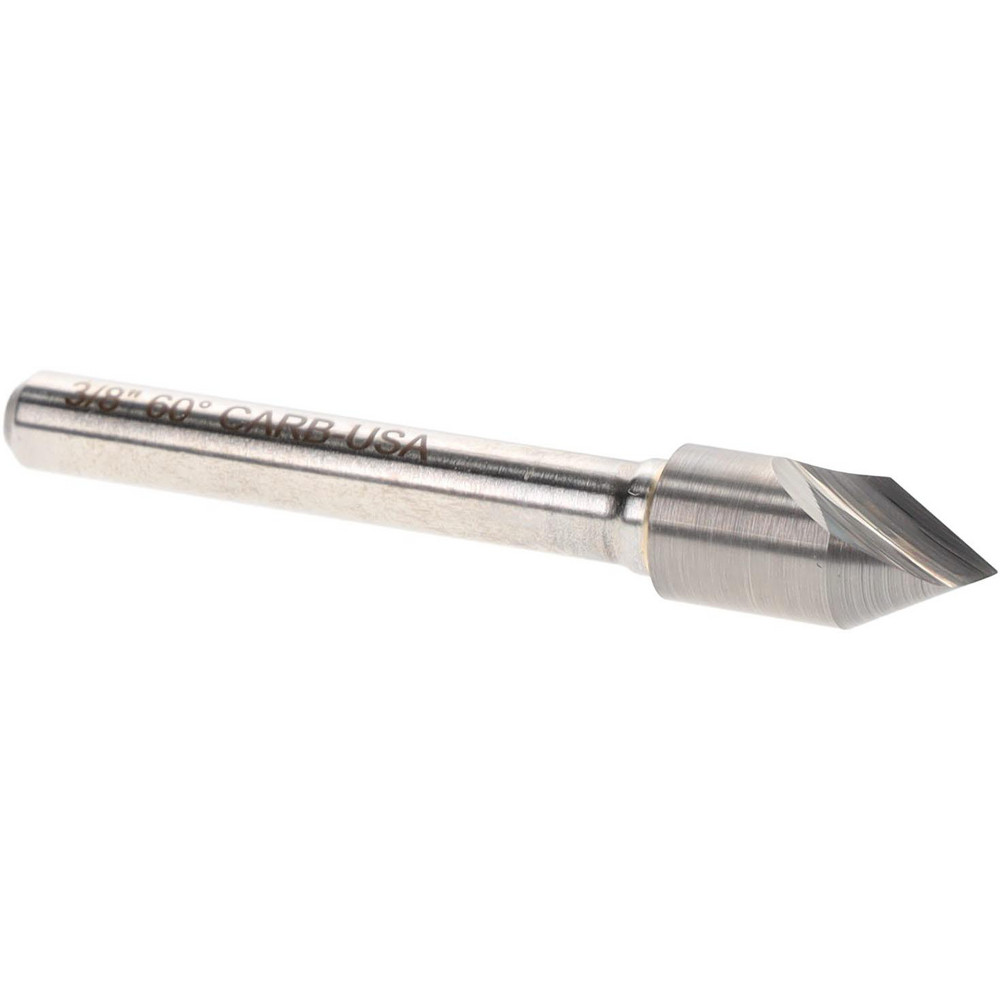 M.A. Ford® Countersink: 3/8" Head Dia, 60.00 deg Included Angle, 1 Flute, Solid Carbide, Right Hand Cut - 60037501