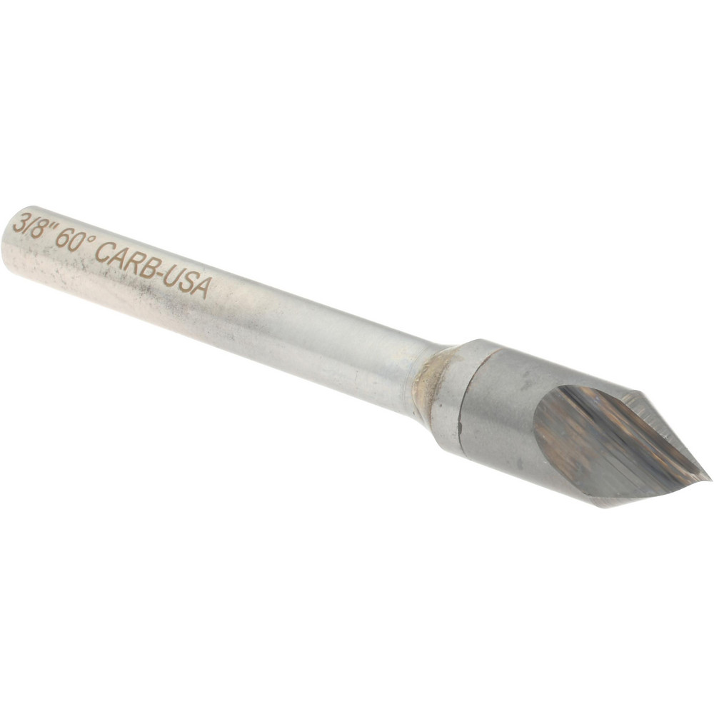 M.A. Ford® Countersink: 3/8" Head Dia, 60.00 deg Included Angle, 1 Flute, Solid Carbide, Right Hand Cut - 60037501
