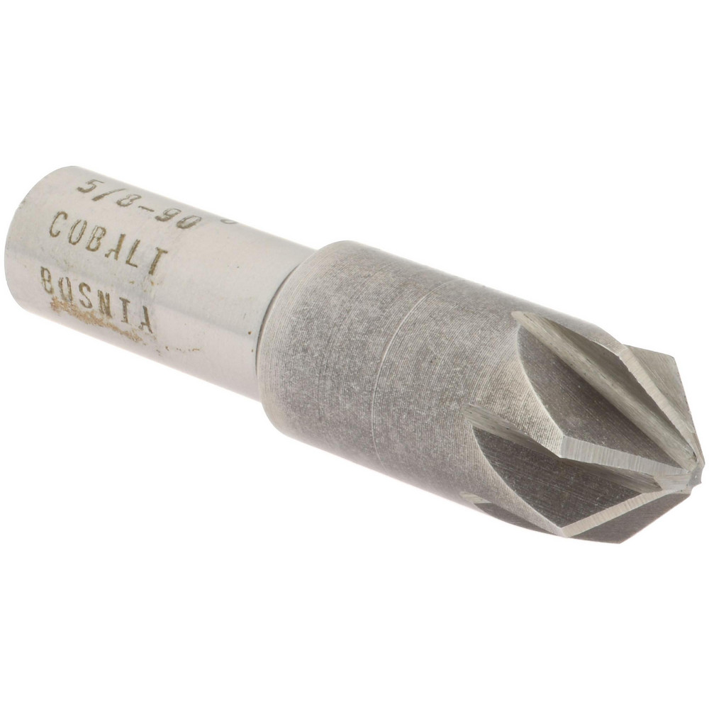 Value Collection Countersink: 5/8" Head Dia, 90.00 deg Included Angle, 6 Flute, Cobalt Steel, Right Hand Cut - SC2190040