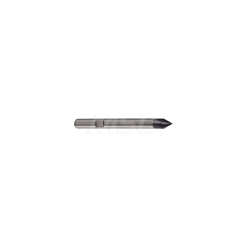 Guhring Chamfer Mill: 6.00 mm Dia, 6.00 mm Shank Dia, 60 deg, 4 Flute, Solid Carbide, Single End - 9067120060000