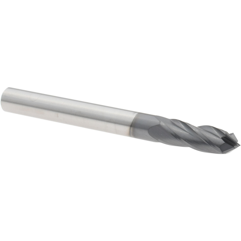 Accupro Chamfer Mill: 1/2" Dia, 1/2" Shank Dia, 60 deg, 4 Flute, Solid Carbide, Single End - EM99943860