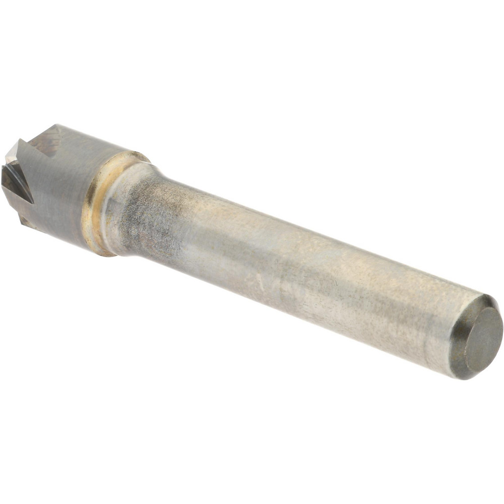 Hertel Countersink: 1/2" Head Dia, 90.00 deg Included Angle, 6 Flute, Solid Carbide, Right Hand Cut - 336-006570