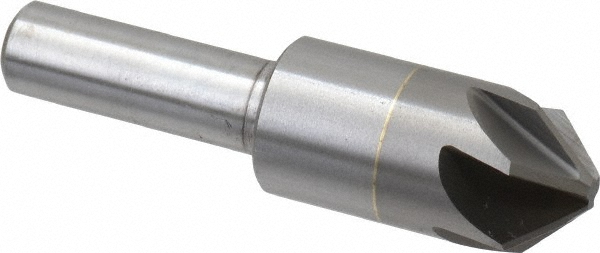 Hertel Countersink: 5/8" Head Dia, 90.00 deg Included Angle, 4 Flute, Solid Carbide, Right Hand Cut - 334-207070