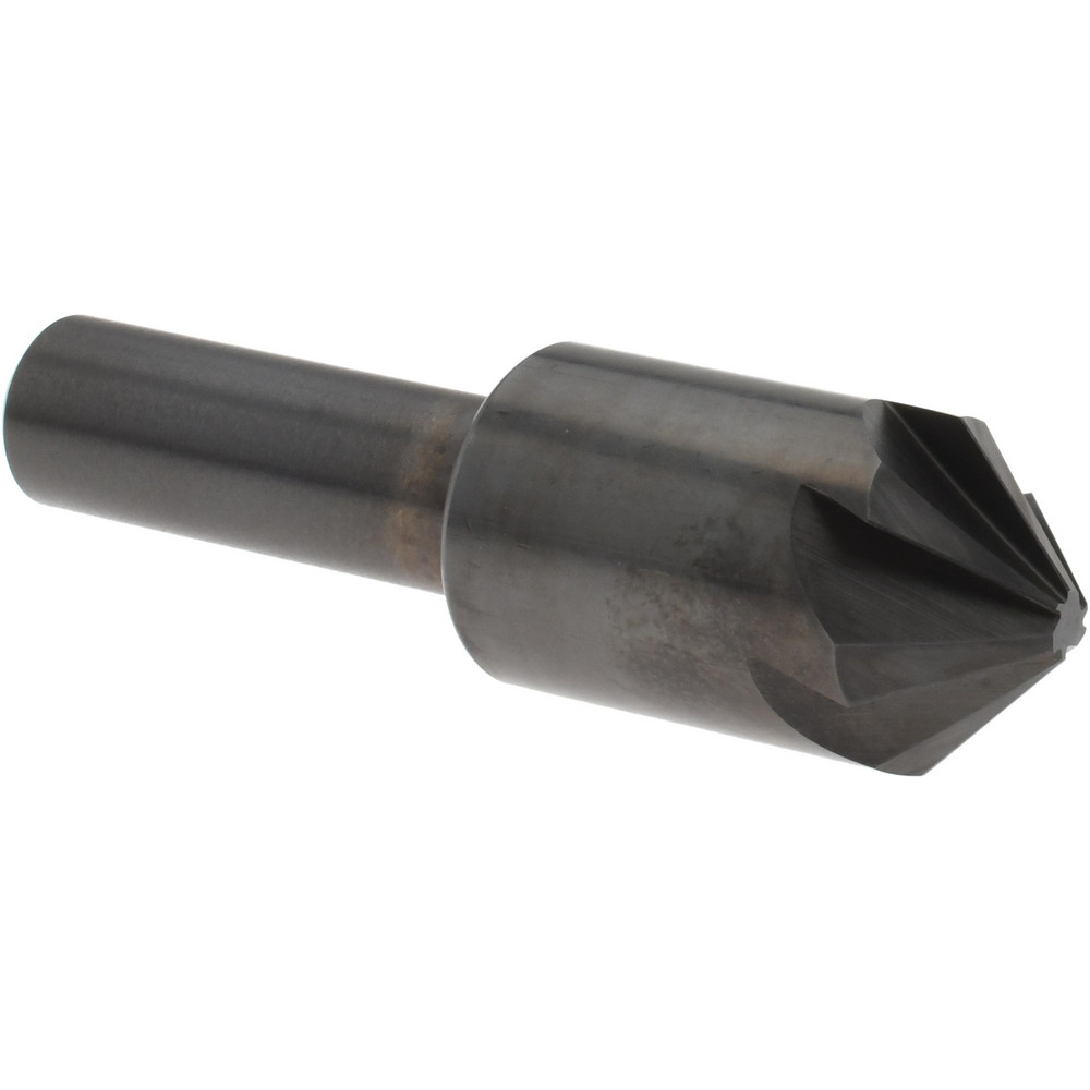 Hertel Countersink: 5/8" Head Dia, 90.00 deg Included Angle, 6 Flute, High-Speed Steel, Right Hand Cut - GX89331458
