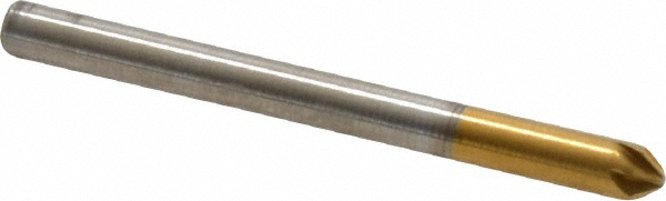 Magafor Countersink: 4.0000 mm Head Dia, 90.00 deg Included Angle, 3 Flute, Cobalt Steel, Right Hand Cut - 84483104000