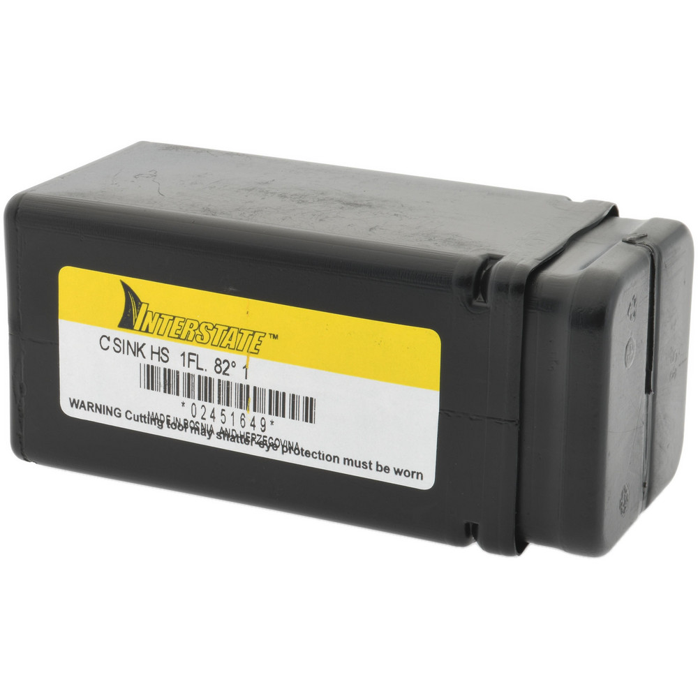 Value Collection Countersink: 1" Head Dia, 82.00 deg Included Angle, 1 Flute, High-Speed Steel, Right Hand Cut - SC1082100