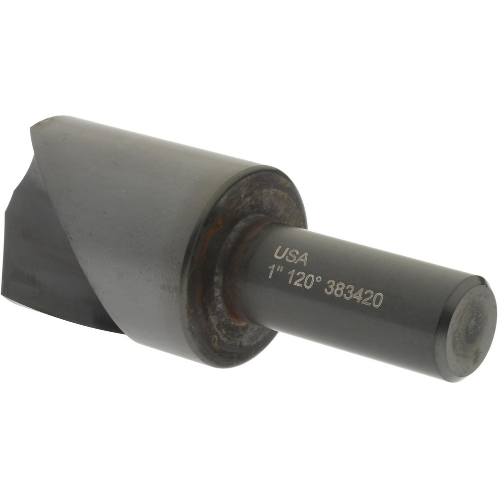 Hertel Countersink: 1" Head Dia, 120.00 deg Included Angle, 1 Flute, High-Speed Steel, Right Hand Cut - GX89339840