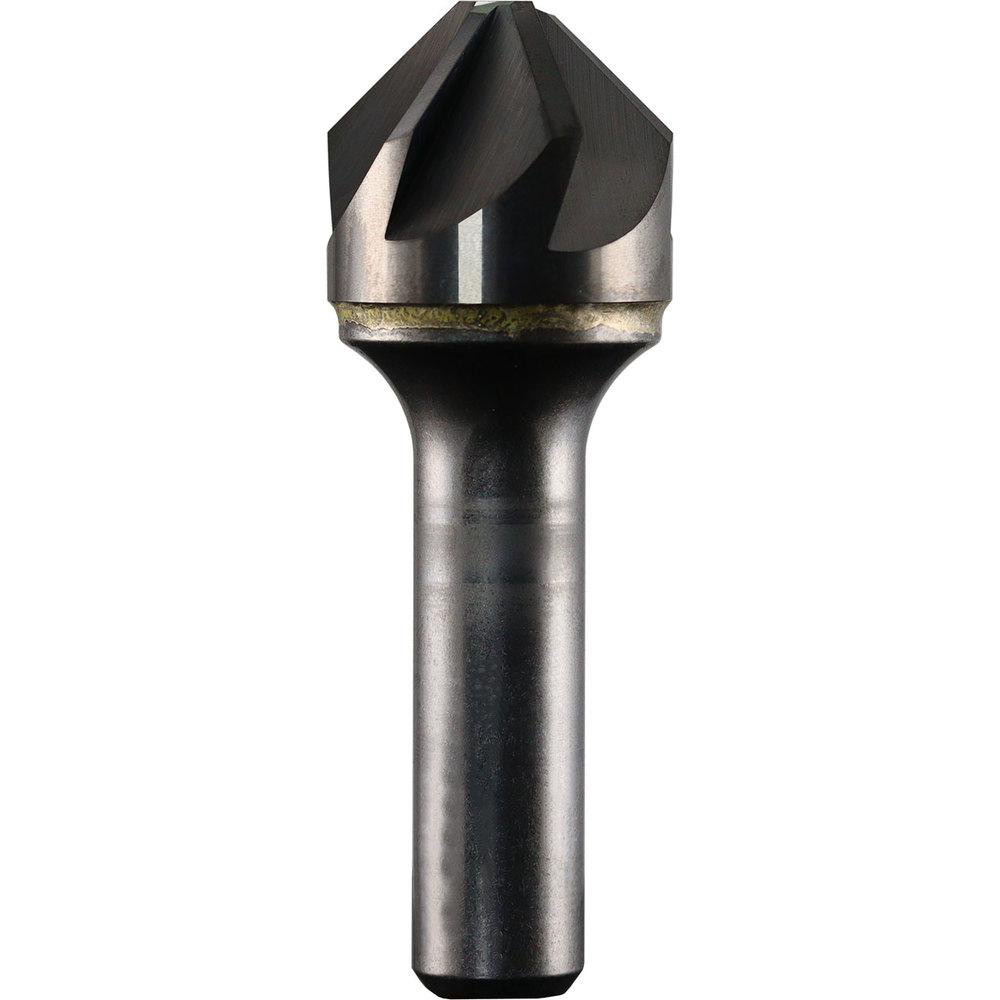 SGS Countersink: 1/2" Head Dia, 82.00 deg Included Angle, 6 Flute, Solid Carbide, Right Hand Cut - 74161