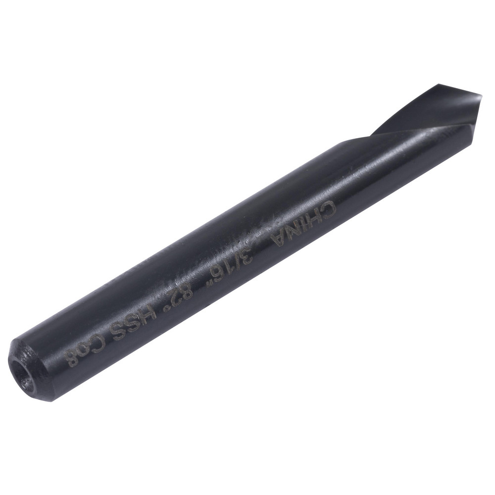 Hertel Countersink: 3/16" Head Dia, 82.00 deg Included Angle, 3 Flute, Solid Carbide, Right Hand Cut - 333-002060