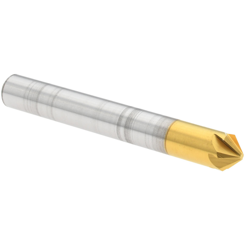 Melin Tool Countersink: 7/8" Head Dia, 82.00 deg Included Angle, 6 Flute, Cobalt Steel, Right Hand Cut - 18231