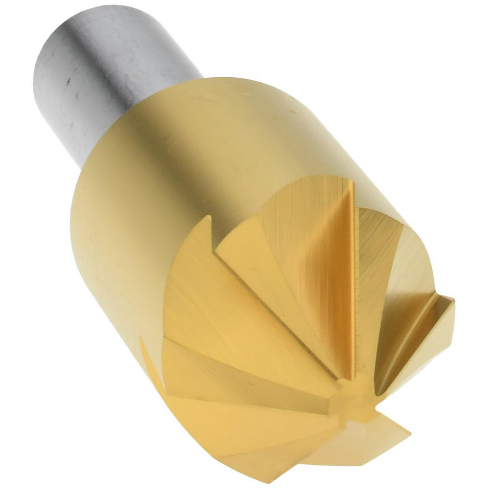 Melin Tool Countersink: 7/8" Head Dia, 82.00 deg Included Angle, 6 Flute, Cobalt Steel, Right Hand Cut - 18231