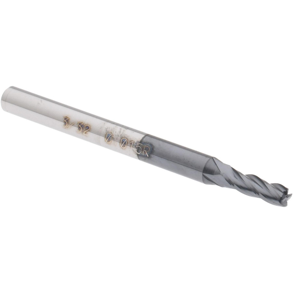 Harvey Tool Chamfer Mill: 1/4" Dia, 1/4" Shank Dia, 30 deg, 2 Flute, Solid Carbide, Single End - 47615-C3