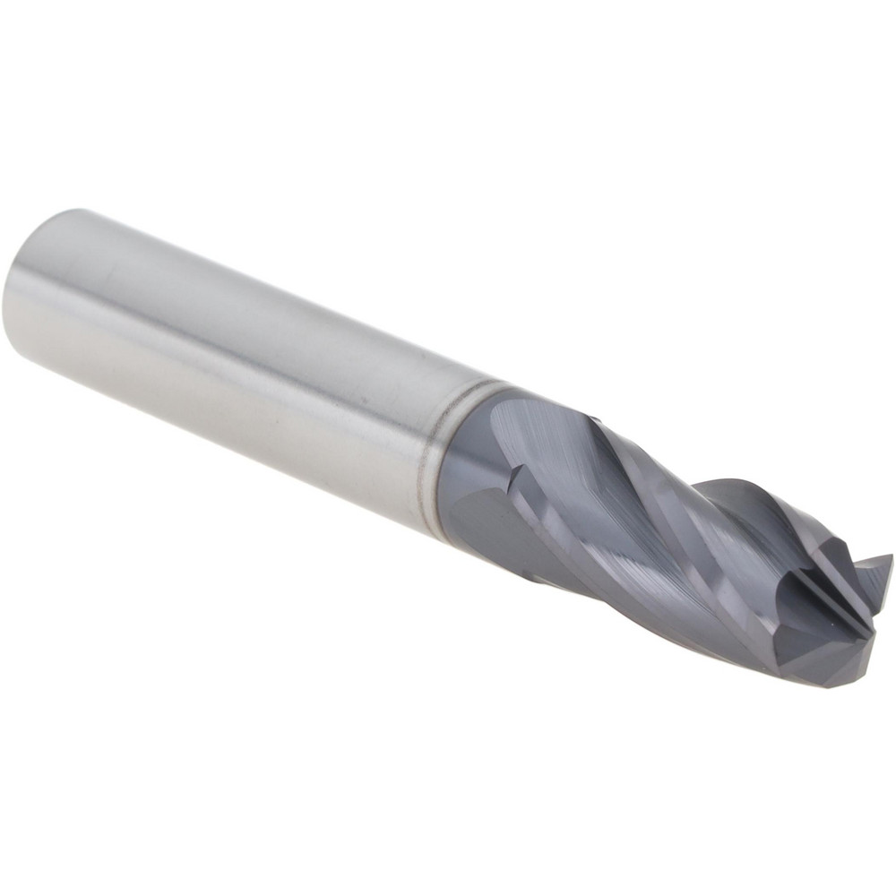 Helical Solutions Chamfer Mill: 3/8" Dia, 3/8" Shank Dia, 120 deg, 3 Flute, Solid Carbide, Single End - 59829