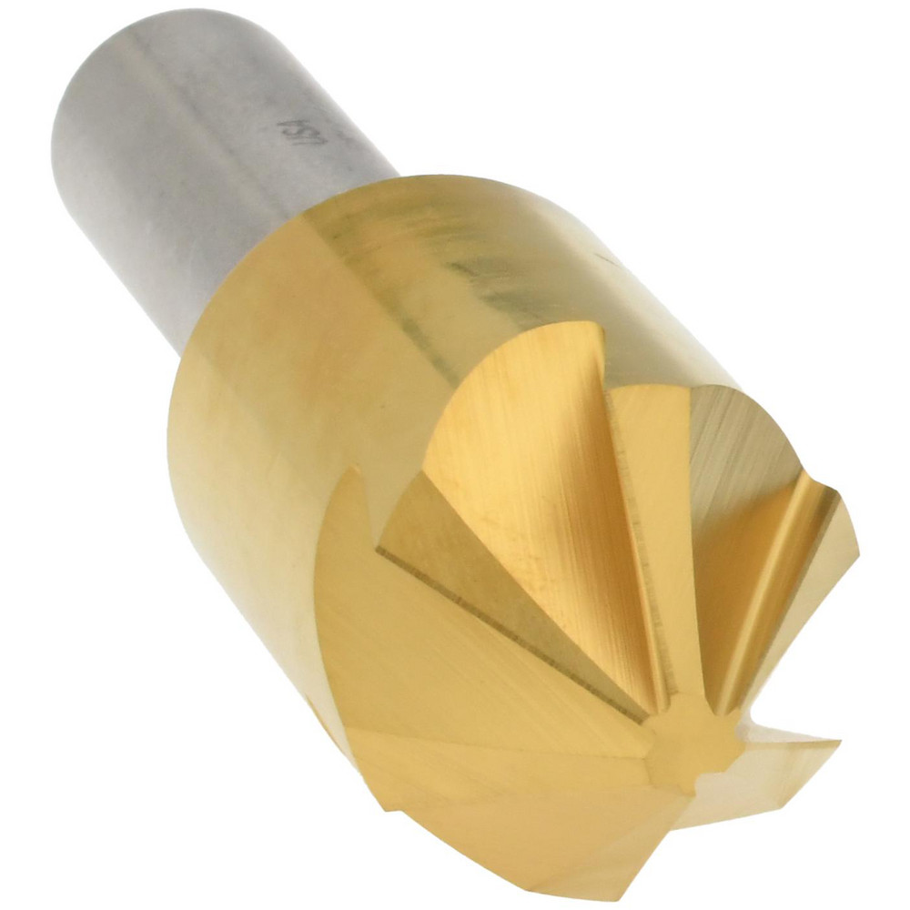 Melin Tool Countersink: 5/8" Head Dia, 82.00 deg Included Angle, 6 Flute, Cobalt Steel, Right Hand Cut - 18219