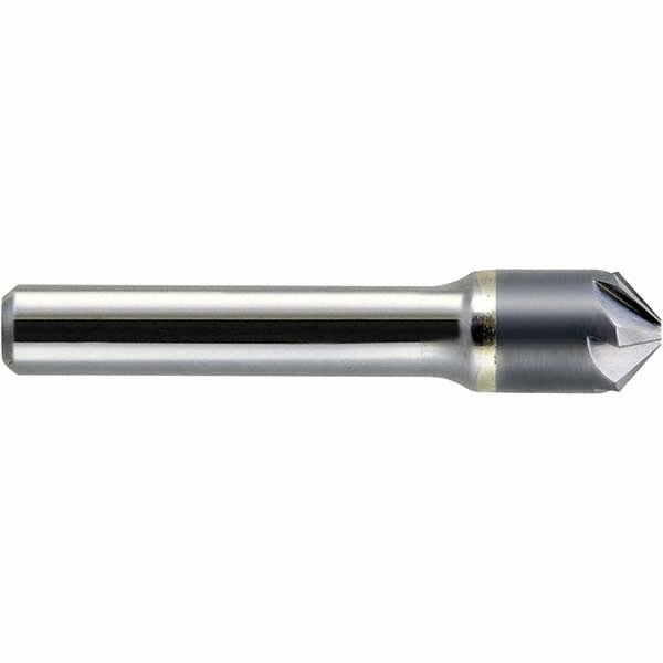 Melin Tool Countersink: 3/16" Head Dia, 90.00 deg Included Angle, 6 Flute, Solid Carbide, Right Hand Cut - 18375