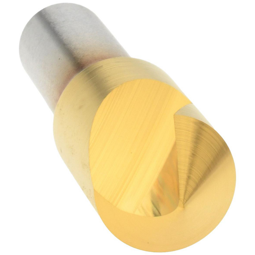 Melin Tool Countersink: 1/2" Head Dia, 90.00 deg Included Angle, 1 Flute, Cobalt Steel, Right Hand Cut - 18158