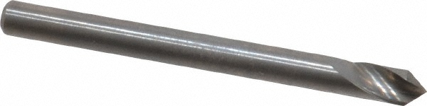 M.A. Ford® Countersink: 1/8" Head Dia, 60.00 deg Included Angle, 6 Flute, Solid Carbide, Right Hand Cut - 78012501