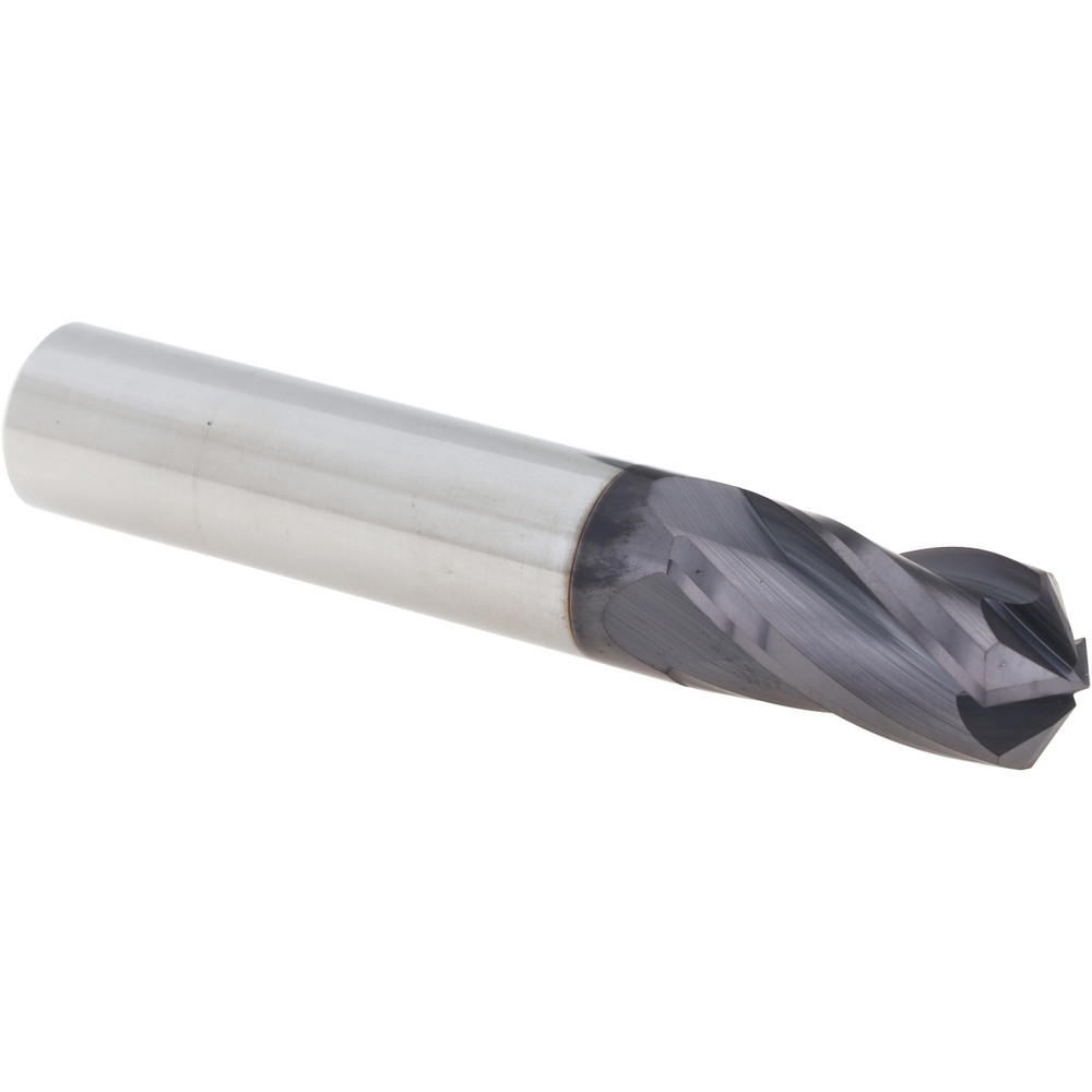 Harvey Tool Chamfer Mill: 3/16" Dia, 3/16" Shank Dia, 120 deg, 2 Flute, Solid Carbide, Single End - 72460