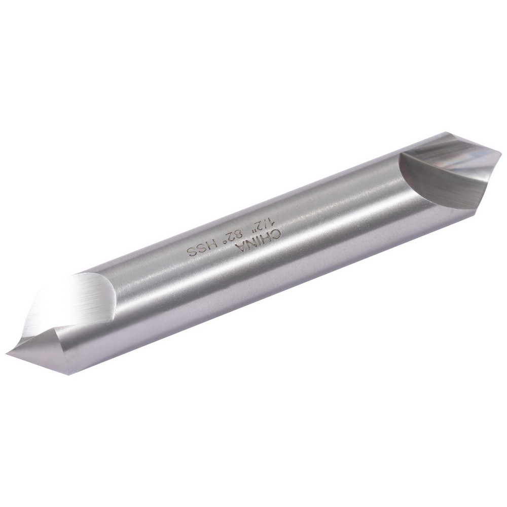 Hertel Countersink: 1/2" Head Dia, 82.00 deg Included Angle, 4 Flute, High-Speed Steel, Right Hand Cut - GX89336291