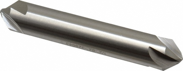 Hertel Countersink: 1/2" Head Dia, 82.00 deg Included Angle, 4 Flute, High-Speed Steel, Right Hand Cut - GX89336291