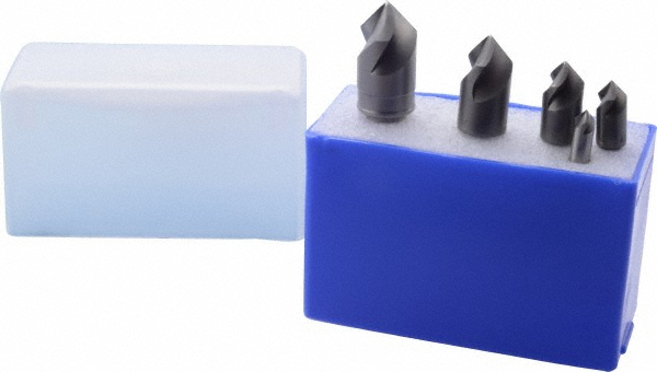 M.A. Ford® Countersink Set: 5 Pc, 1/4 to 3/4" Head Dia, 3 Flute - 92000014