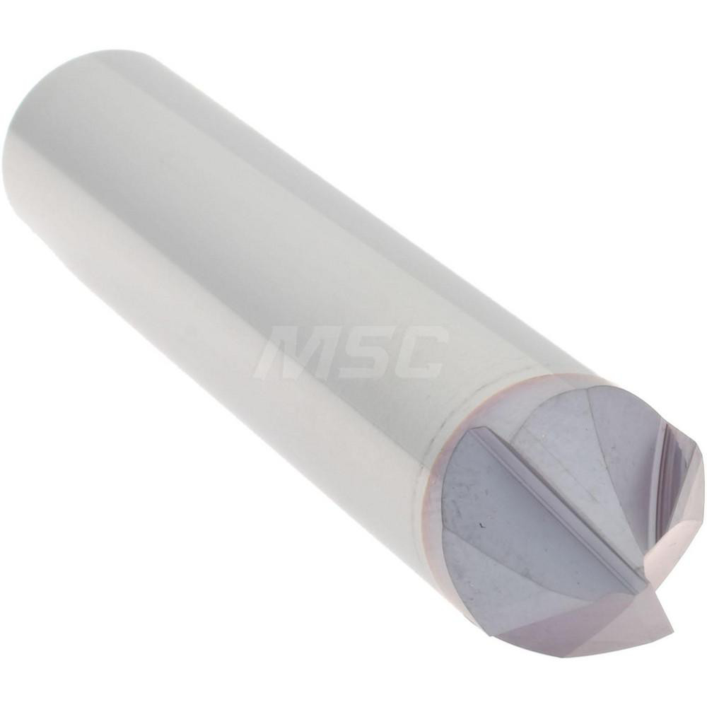 Accupro Chamfer Mill: 1/2" Dia, 1/2" Shank Dia, 90 deg, 4 Flute, Solid Carbide, Single End - 2500028