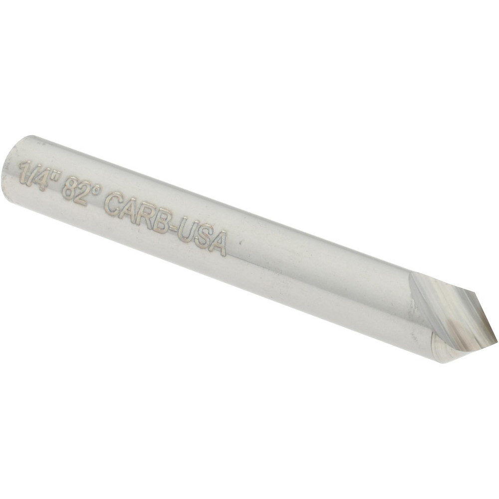 M.A. Ford® Countersink: 1/4" Head Dia, 82.00 deg Included Angle, 1 Flute, Solid Carbide, Right Hand Cut - 60025002