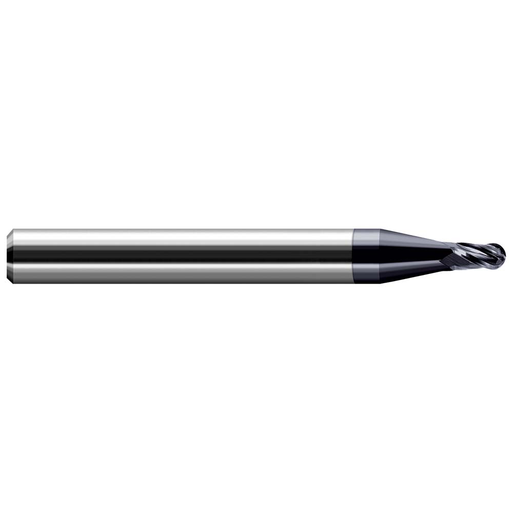 Harvey Tool Chamfer Mill: 3/8" Dia, 3" Shank Dia, 120 deg, 4 Flute, Solid Carbide, Single End - 827860-C3
