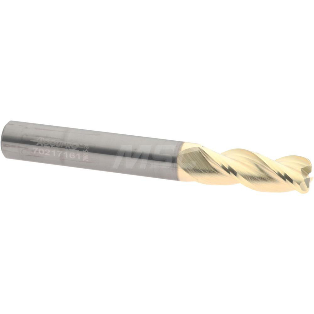 Helical Solutions Chamfer Mill: 3/16" Dia, 3/16" Shank Dia, 90 deg, 5 Flute, Solid Carbide, Single End - 83878