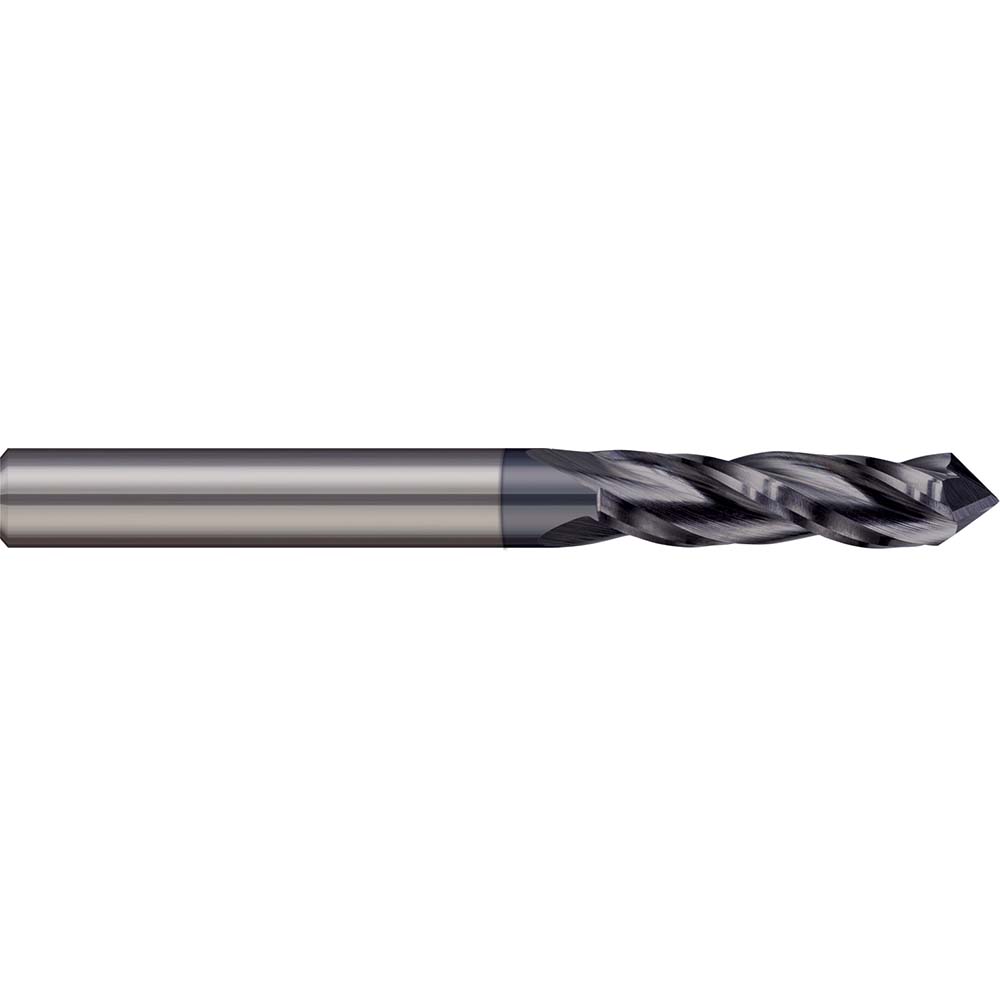 Helical Solutions Chamfer Mill: 3/16" Dia, 3/16" Shank Dia, 90 deg, 5 Flute, Solid Carbide, Single End - 83878