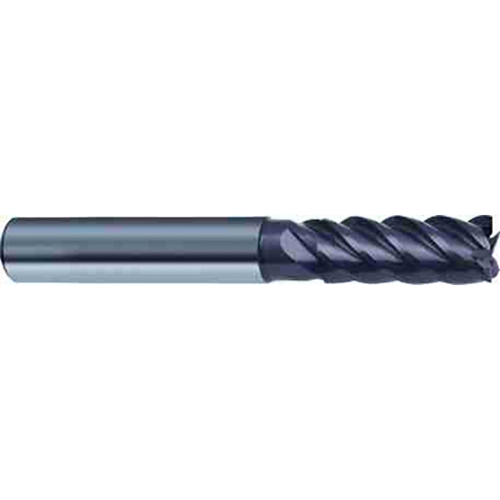 Helical Solutions Chamfer Mill: 3/16" Dia, 3/16" Shank Dia, 90 deg, 5 Flute, Solid Carbide, Single End - 83878