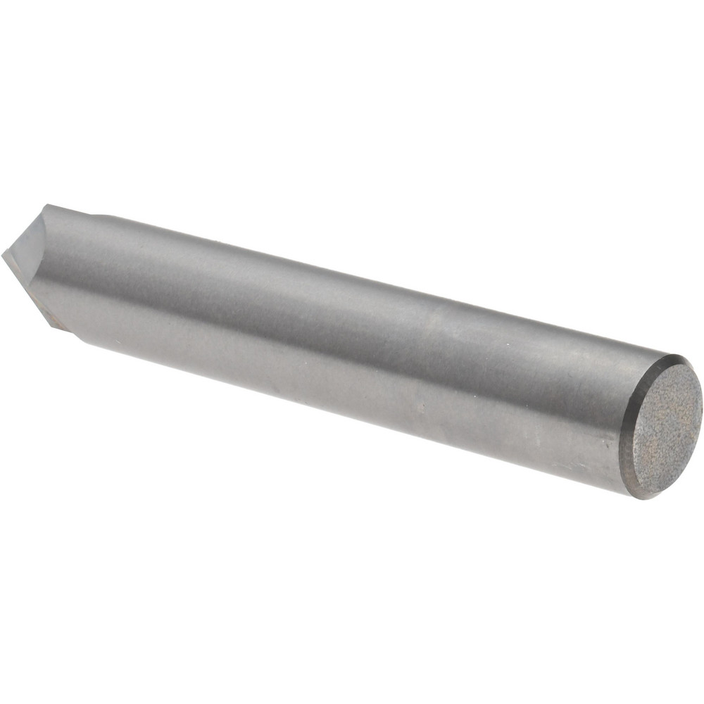 Made in USA Chamfer Mill: 1/2" Dia, 1/2" Shank Dia, 90 deg, 2 Flute, Solid Carbide, Single End - 34788-00-D