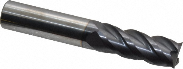 Made in USA Chamfer Mill: 1/2" Dia, 1/2" Shank Dia, 90 deg, 2 Flute, Solid Carbide, Single End - 34788-00-D
