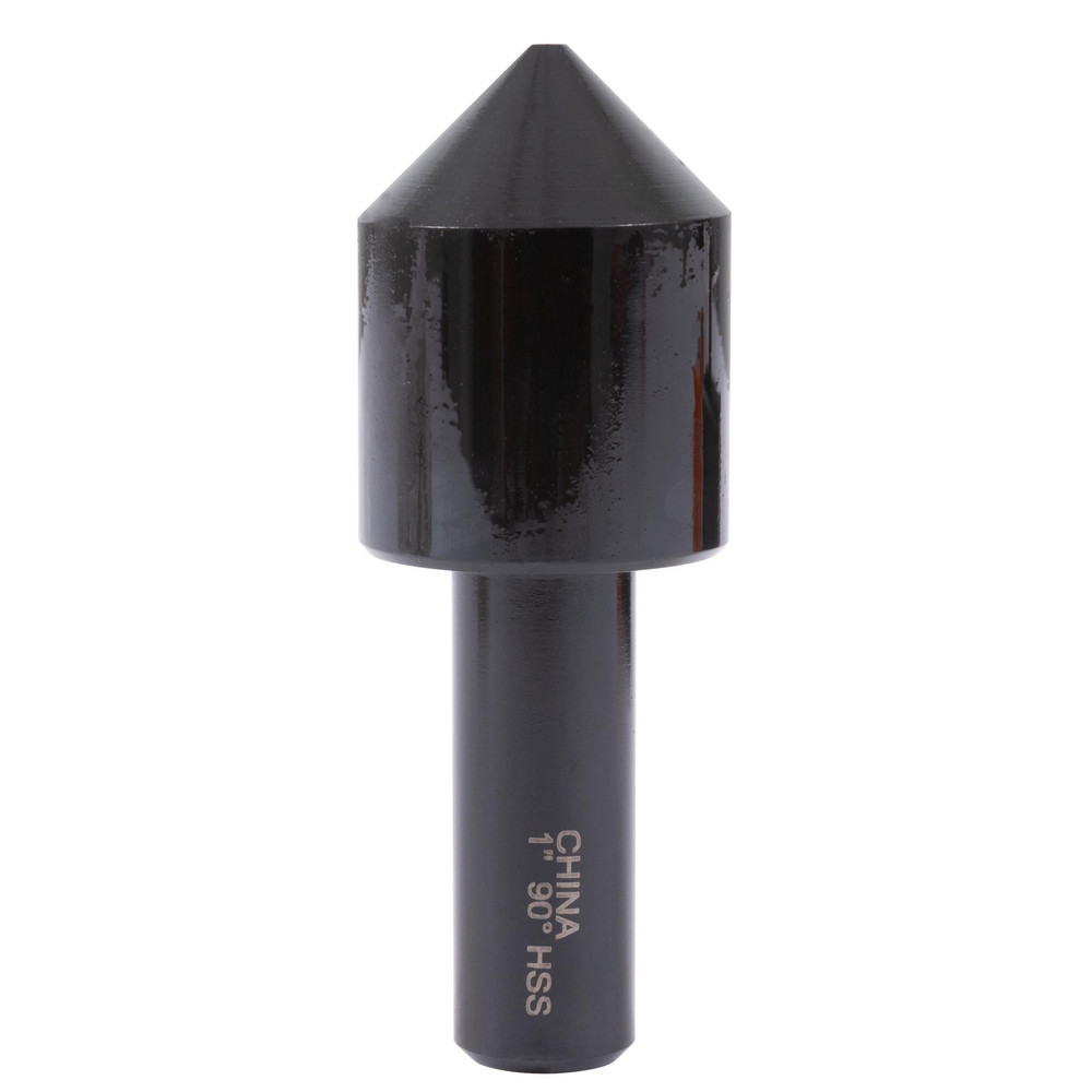 Hertel Countersink: 1" Head Dia, 90.00 deg Included Angle, 1 Flute, High-Speed Steel, Right Hand Cut - GX89340566