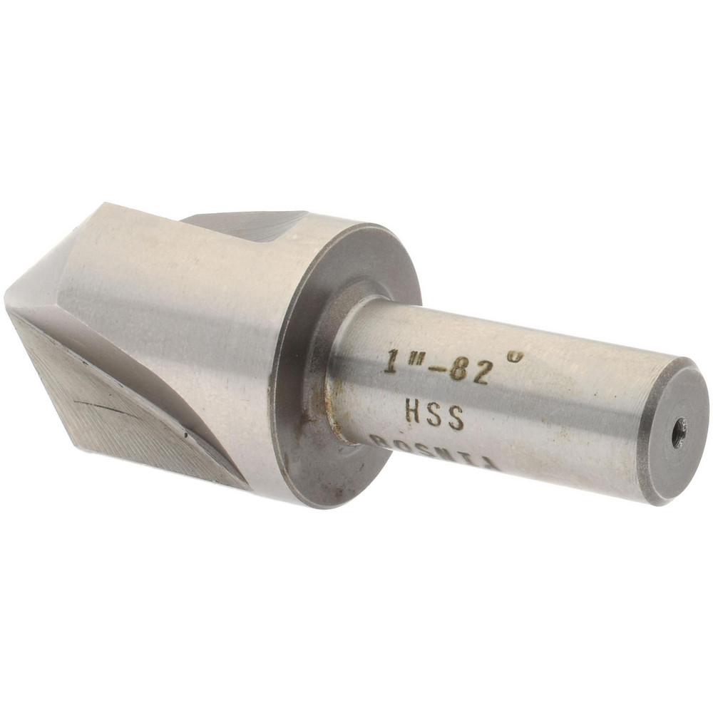 Value Collection Countersink: 1" Head Dia, 82.00 deg Included Angle, 3 Flute, High-Speed Steel, Right Hand Cut - SC4082100
