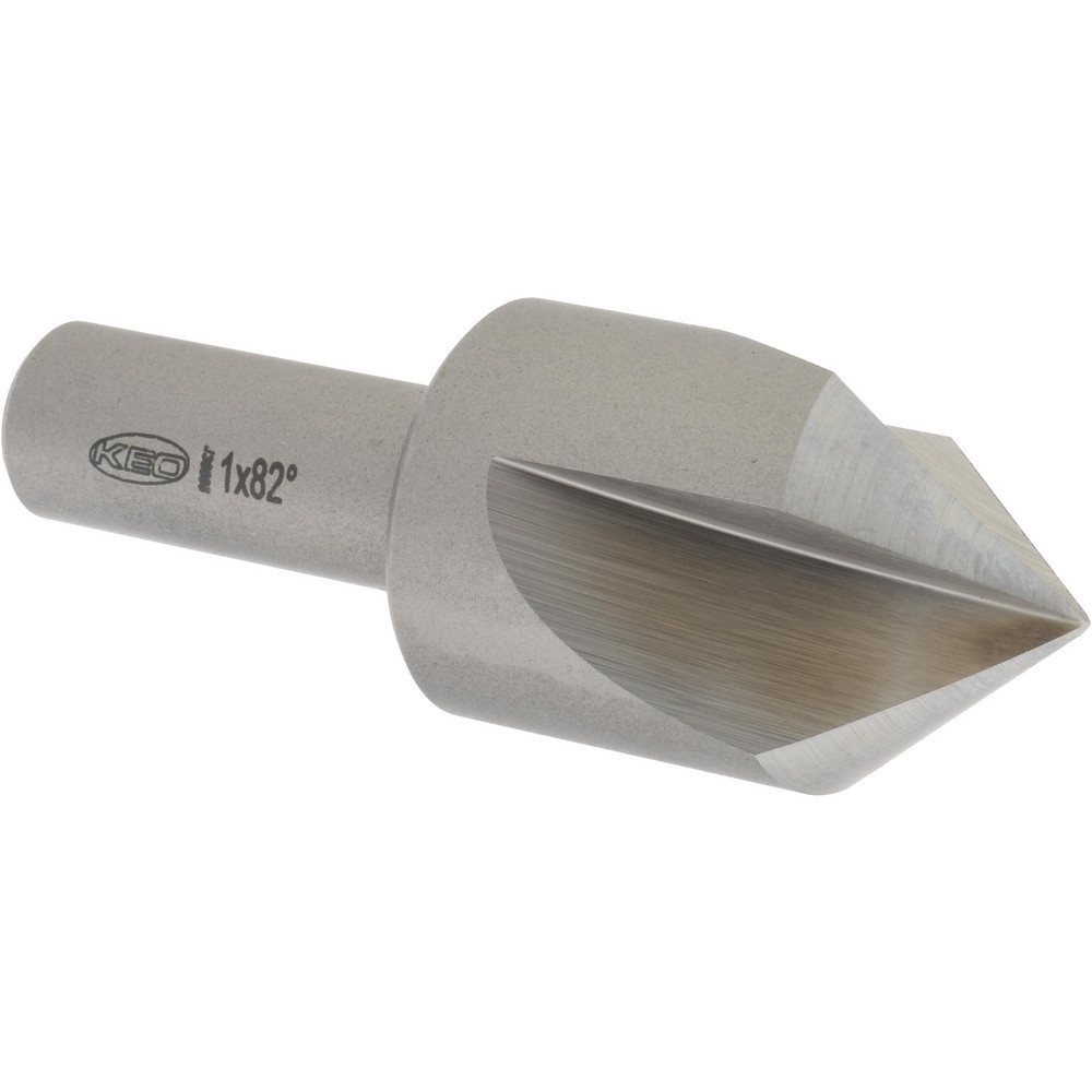 Value Collection Countersink: 1" Head Dia, 82.00 deg Included Angle, 3 Flute, High-Speed Steel, Right Hand Cut - SC4082100
