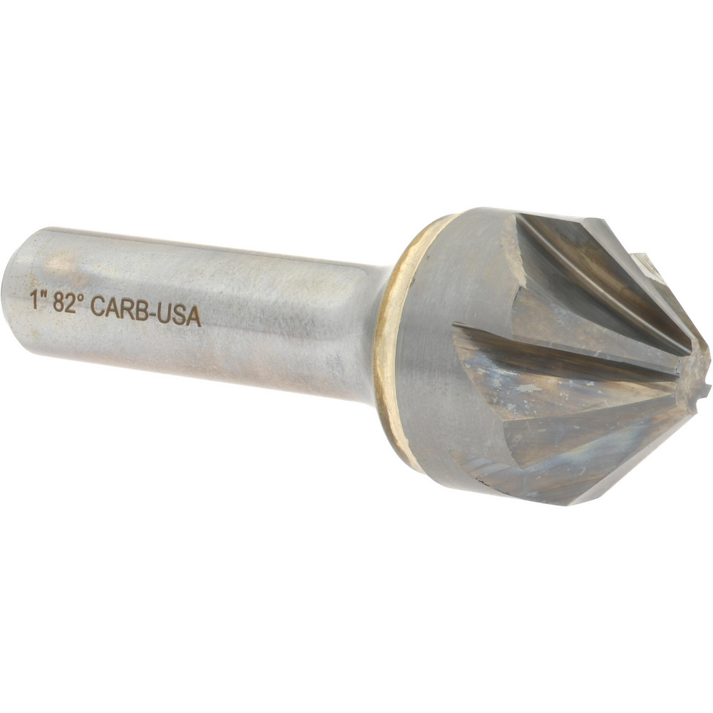 Value Collection Countersink: 1" Head Dia, 82.00 deg Included Angle, 3 Flute, High-Speed Steel, Right Hand Cut - SC4082100
