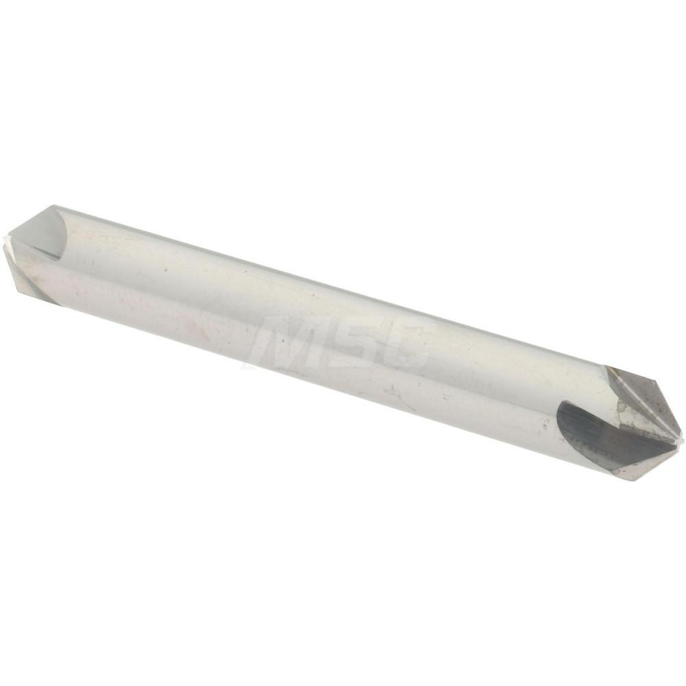 Hertel Countersink: 1/4" Head Dia, 90.00 deg Included Angle, 4 Flute, Solid Carbide, Right Hand Cut - 334-203070