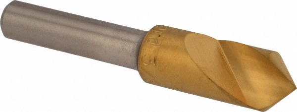 Hertel Countersink: 3/8" Head Dia, 90.00 deg Included Angle, 4 Flute, High-Speed Steel, Right Hand Cut - GX89336218
